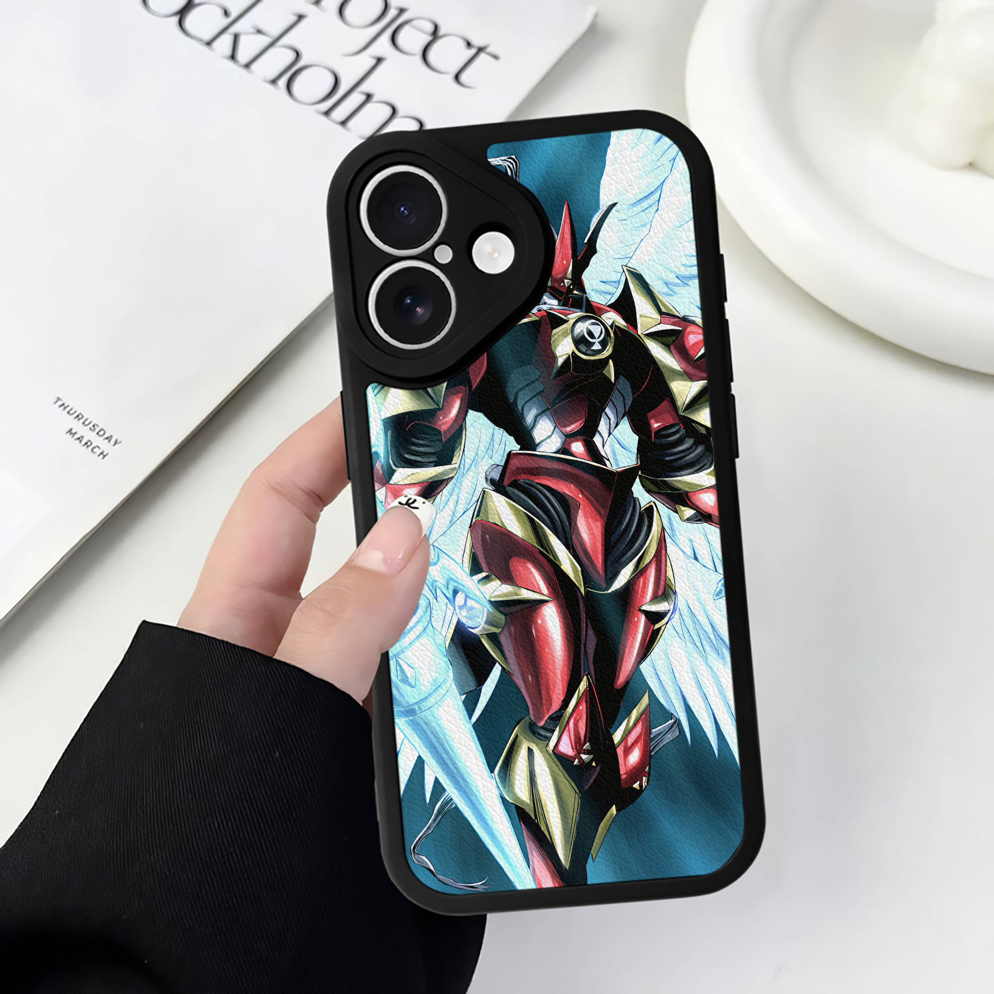 （画像用） Digimon デジタルモンスター/デジモン 【iPhone 16シリーズ対応】シリコンスマホケース（レザー調） 材質：シリコン
